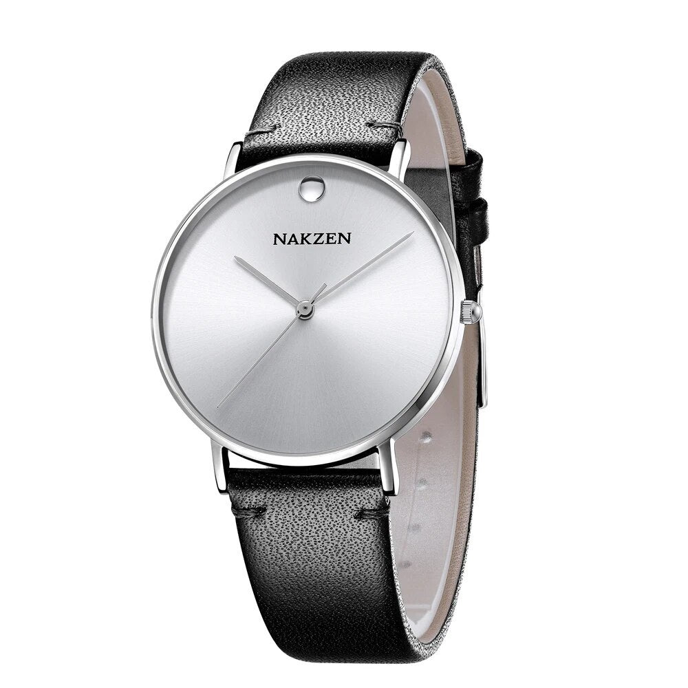 NAKZEN 2020 New Men's Watches Top Brand Luxury Quartz Watch Men Leather Waterproof Cool Watch Man Clocks Relogio Masculino 4105
