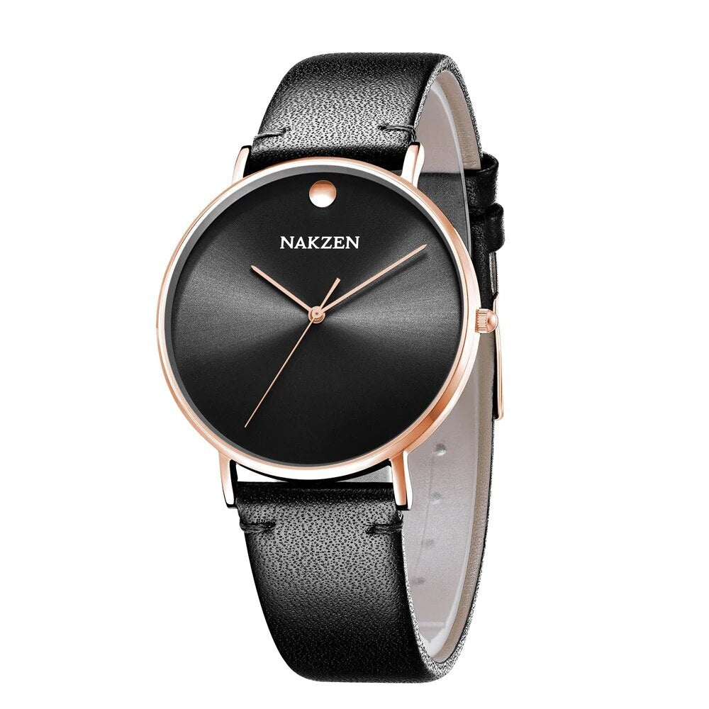 NAKZEN 2020 New Men's Watches Top Brand Luxury Quartz Watch Men Leather Waterproof Cool Watch Man Clocks Relogio Masculino 4105