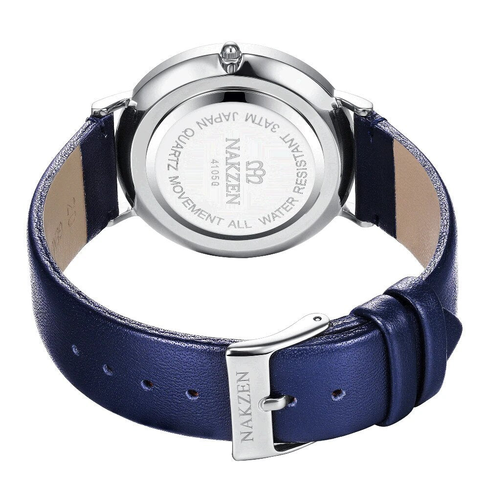 NAKZEN 2020 New Men's Watches Top Brand Luxury Quartz Watch Men Leather Waterproof Cool Watch Man Clocks Relogio Masculino 4105