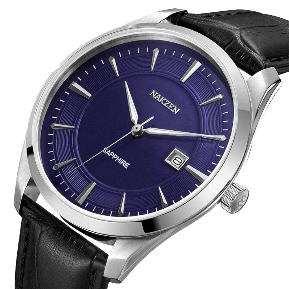 NAKZEN 2020 New Men's Watches Top Brand Luxury Quartz Watch Men Leather Waterproof Military Watch Man Clocks Relogio Masculino 1002