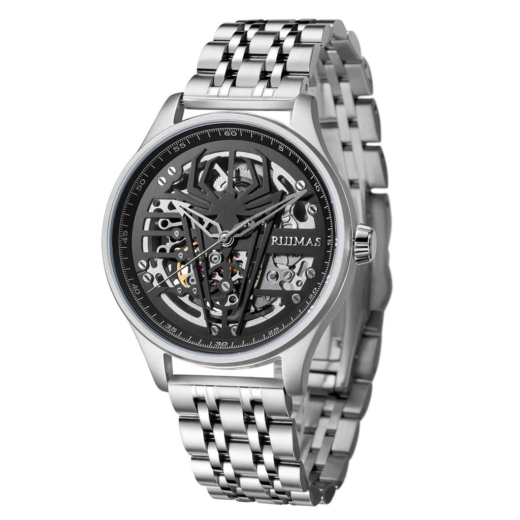 RUIMAS Watches for Men Top Brand Luxury Mechanical Chronograph Clock Stainless Steel Casual Wrist Watch Man Business Watch 6787