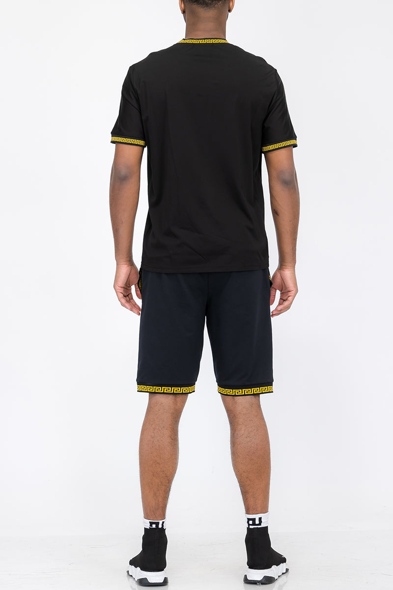 Lion Head Tshirt Short Set
