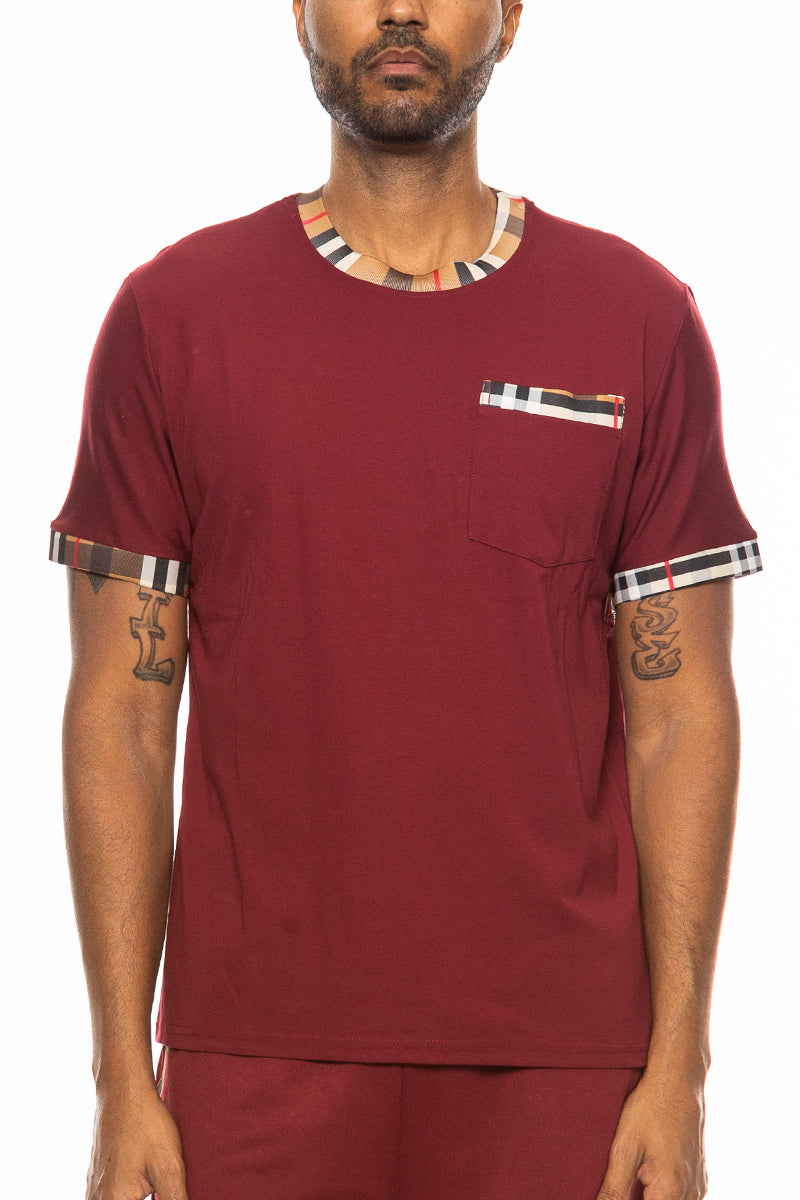 Checkered Detail TShirt-4