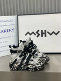 Custom Design High-Top Tactical Buckle Bread Shoes Heavy Industrial RTS Private Label Sneakers
