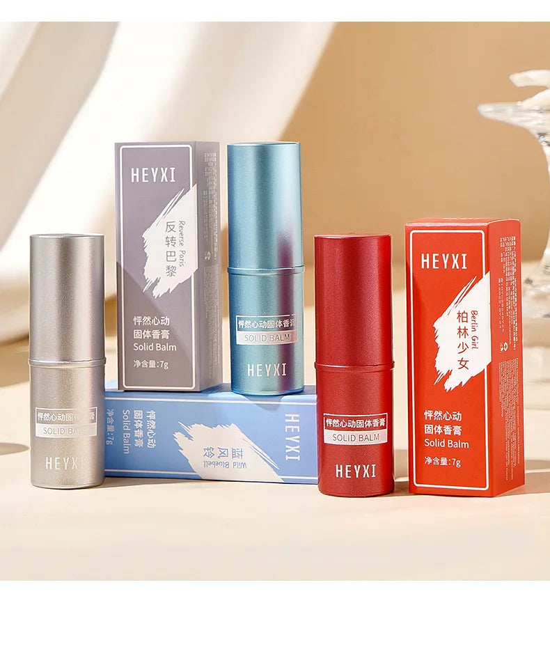Heyxi Women's Long-Lasting Solid Balm Perfume Heart-Pounding Stick with Strong Fragrance Hot Style Solid Balm for Students