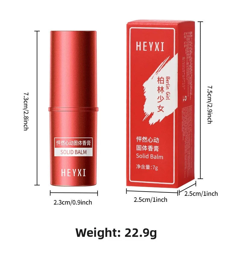 Heyxi Women's Long-Lasting Solid Balm Perfume Heart-Pounding Stick with Strong Fragrance Hot Style Solid Balm for Students