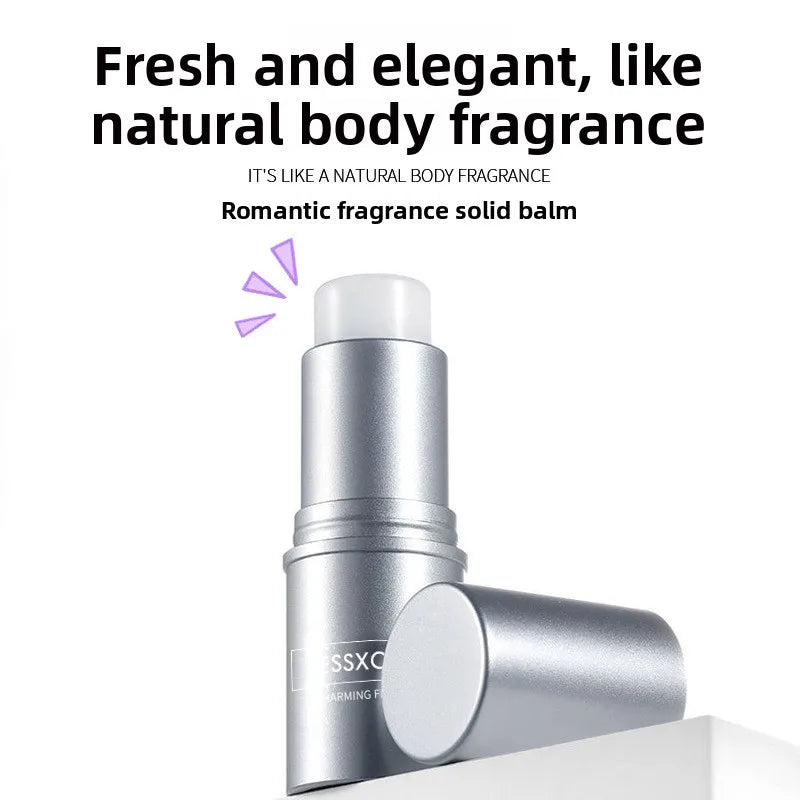Lessxcoco Solid Perfume Balm Stick Women-Fruity Milky Creamy Scent Long-Lasting Sweat-Proof Portable Model 2455