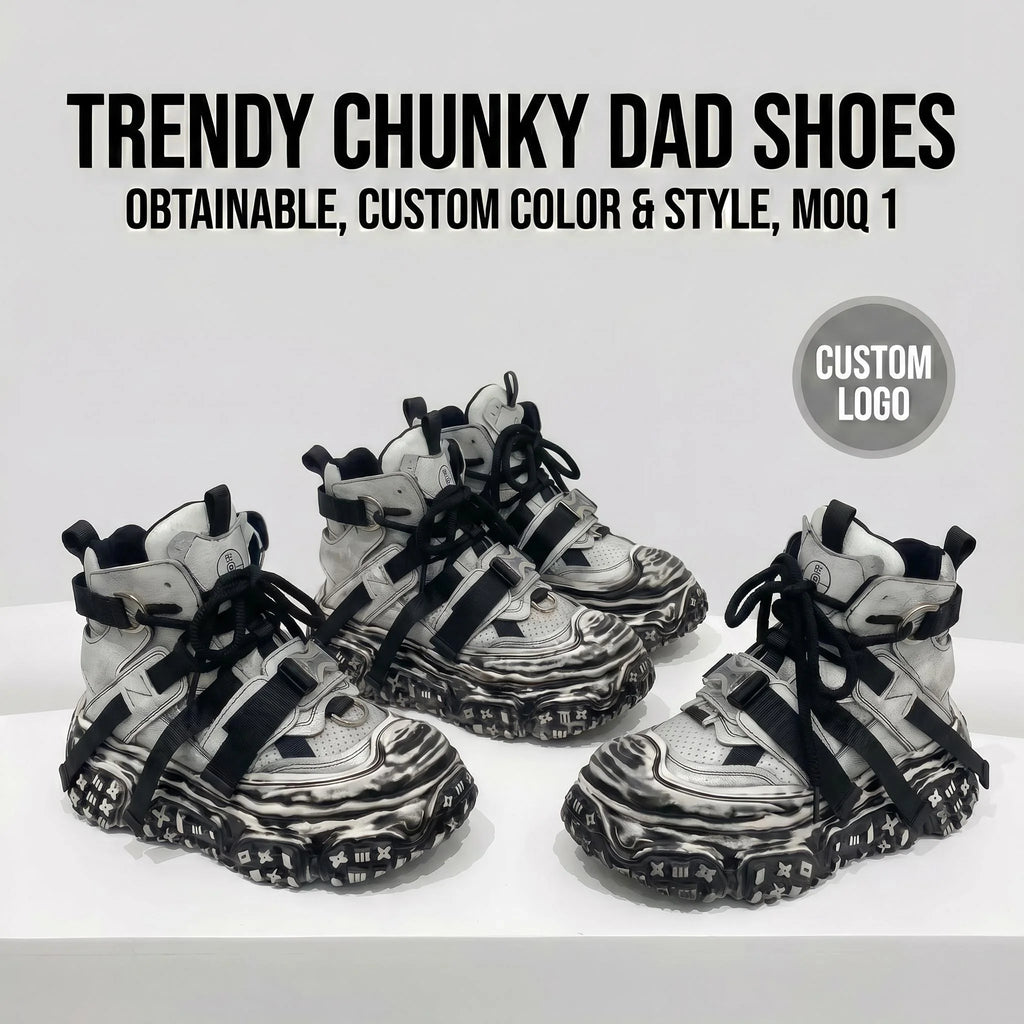 Custom Design High-Top Tactical Buckle Bread Shoes Heavy Industrial RTS Private Label Sneakers