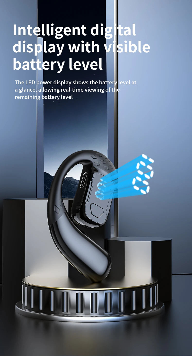 180 ° Rotating Left and Right Ears YS-02 Wireless Ear Hanging Bluetooth Earphones No In Ear HIFI Air Conduction Sports Headset