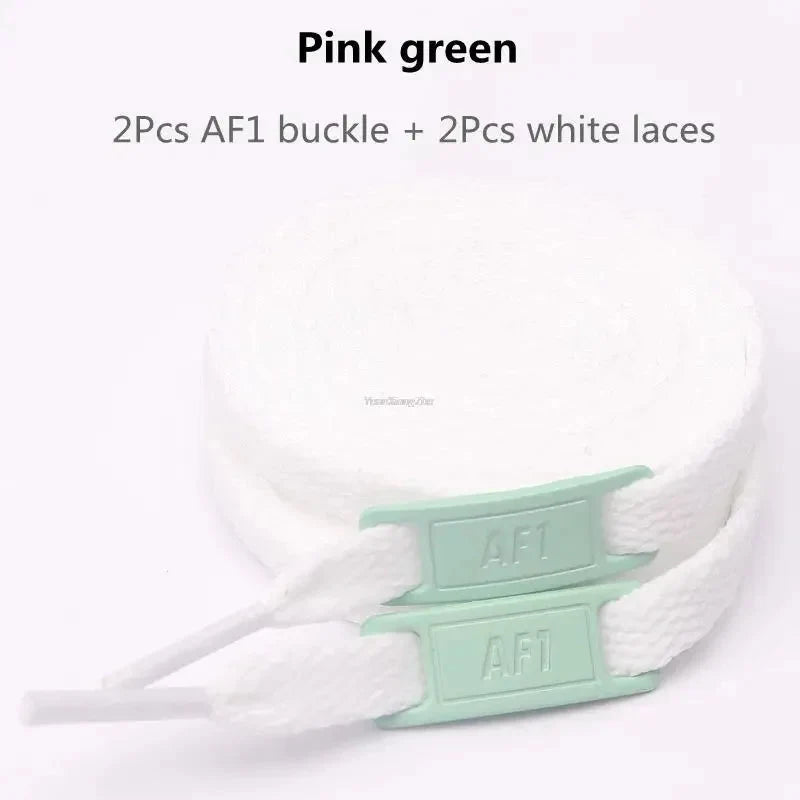 Original AF1 Shoelaces Combination White Flats Laces and Shoe Decoration Suit Sneaker Shoelace Air Force One Shoes Accessories-12