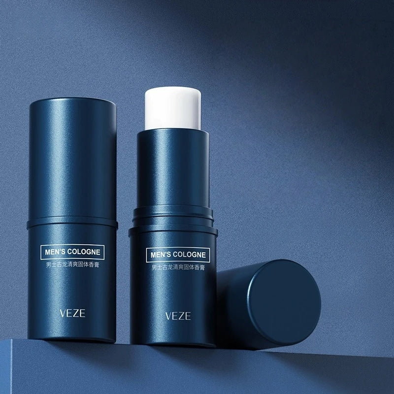 Men's Solid Perfume - Light and Fresh Scent, Can Be Used All over the Body, Portable Stick Design, Convenient for Travel
