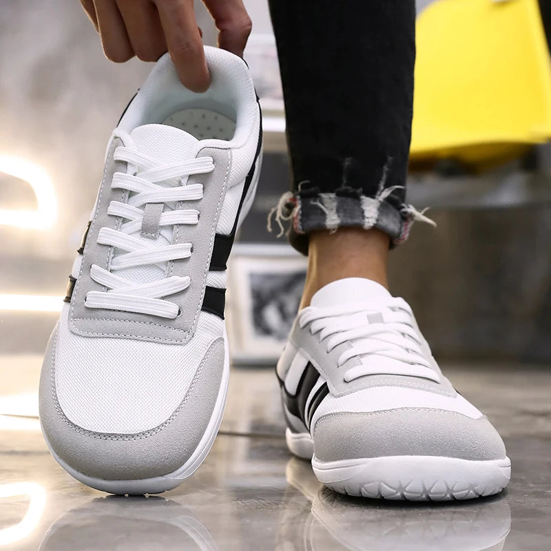 Tenis De Hombre Wide Toe Box Barefoot Shoes Minimalist Breathable Comfortable Outdoor Walking Shoe Sports Casual Blue Shoes 2025
