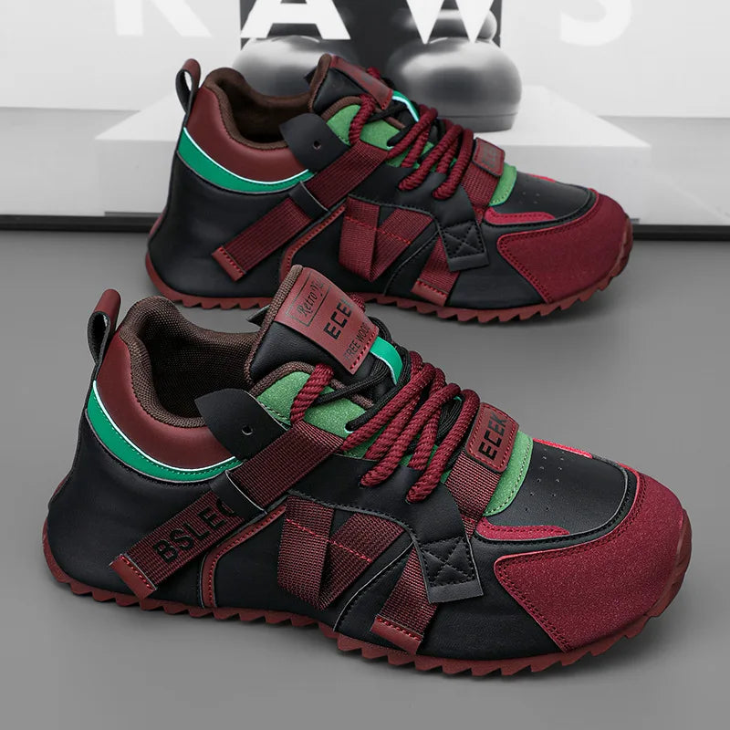 Thick Sole Four Seasons Sports Shoes Man 2026 Trend Spring Hot Sale Men's Casual Fashion Comfortable Outdoor Running Sneakers 44