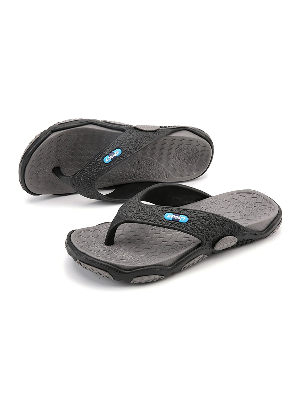 Men's Casual Plastic Simple Color Matching Flip-Flops Beach Outdoor Flip-Flops