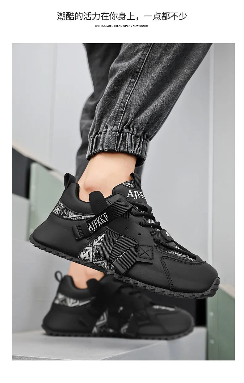 Men Comfortable Wear-resistant Sneakers Fashion Increased Breathable Sport Shoes Original Men Gump Shoes Four Seansons Versatile