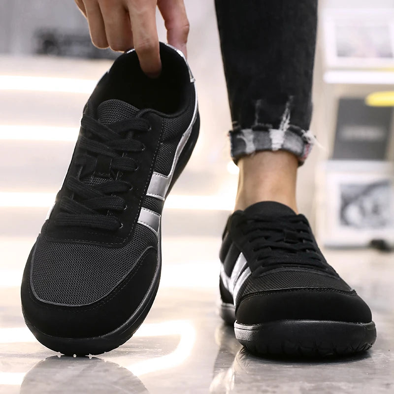 Tenis De Hombre Wide Toe Box Barefoot Shoes Minimalist Breathable Comfortable Outdoor Walking Shoe Sports Casual Blue Shoes 2025
