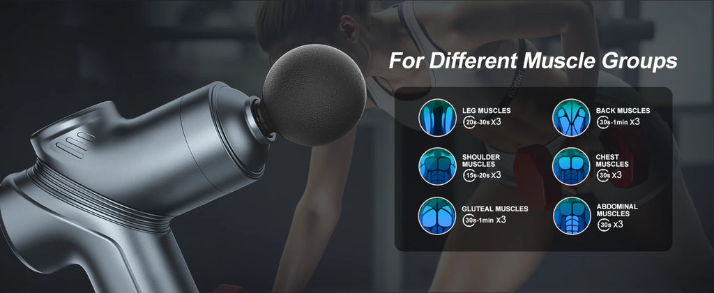 LEERCON Massage Gun Fascia Deep Muscle Relax Body Neck Massager Electric Fitness Equipment Noise Reduction Male Female