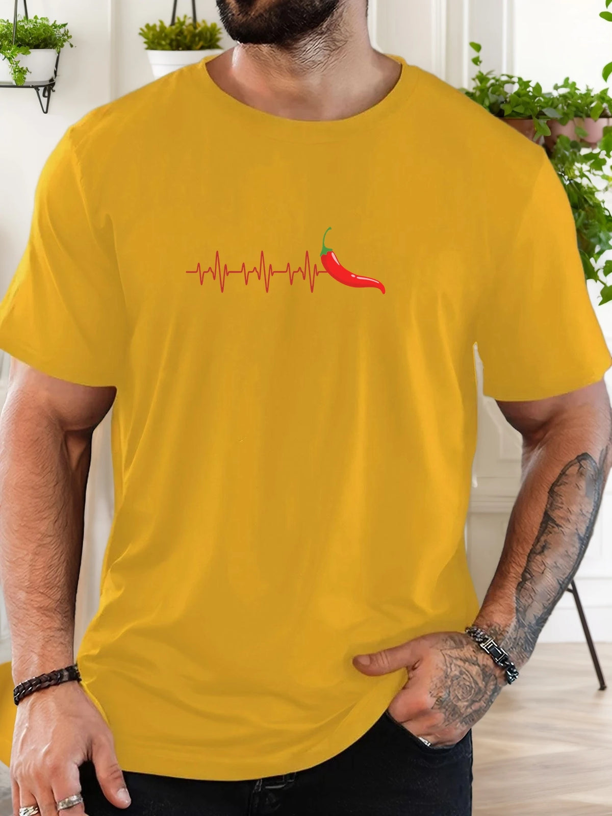 T Shirt for Man 100% Cotton Summer Round Neck Short Sleeve Graphic Print Breathable Streetwear Fashion Leisure Cool T-shirt
