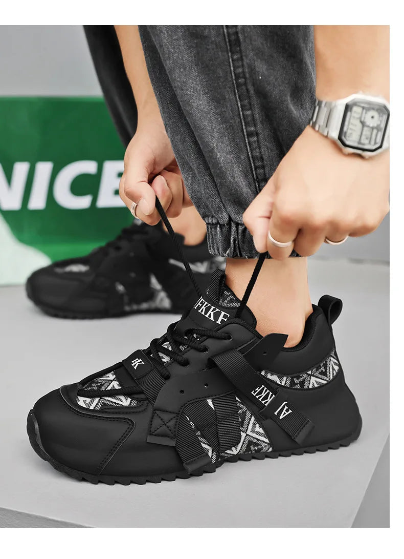 Men Comfortable Wear-resistant Sneakers Fashion Increased Breathable Sport Shoes Original Men Gump Shoes Four Seansons Versatile