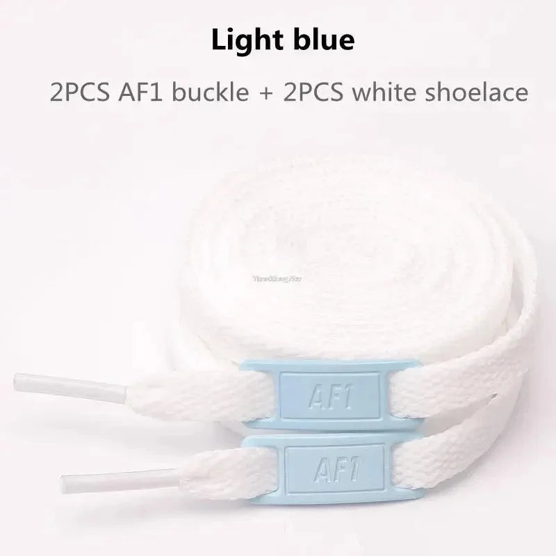 Original AF1 Shoelaces Combination White Flats Laces and Shoe Decoration Suit Sneaker Shoelace Air Force One Shoes Accessories-10