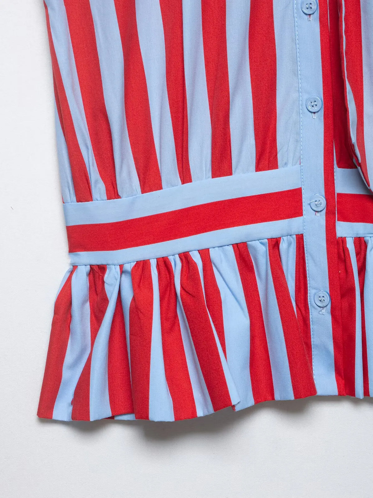 Women's Striped Shirt with Bow New 2026 Spring Fashion Button Sleeveless Pleated Neck Women Tops Simple Lady Shirts & Blouses