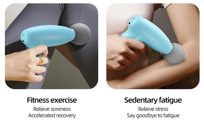 Electric massage gun, hand-held muscle relaxor, fascia gun, fitness exercise, deep shoulder, neck, back massager, home massager