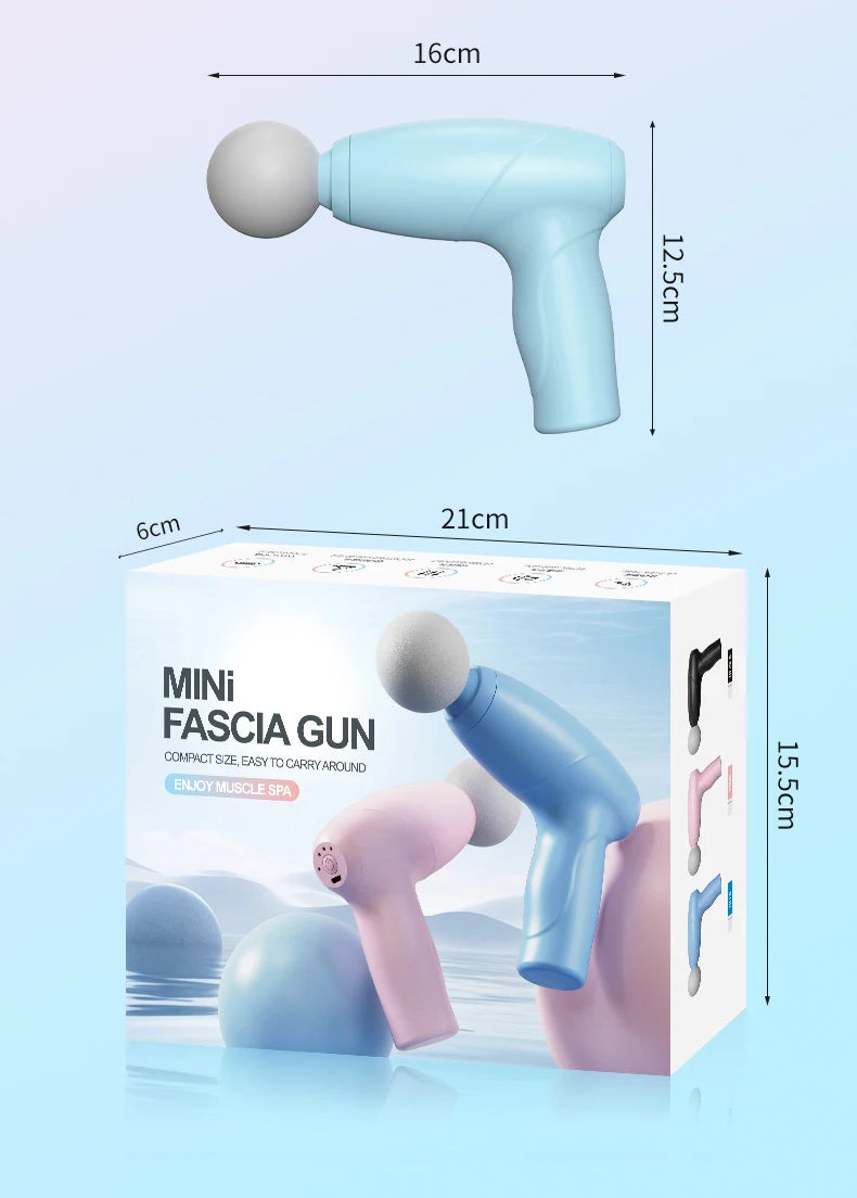 Electric massage gun, hand-held muscle relaxor, fascia gun, fitness exercise, deep shoulder, neck, back massager, home massager