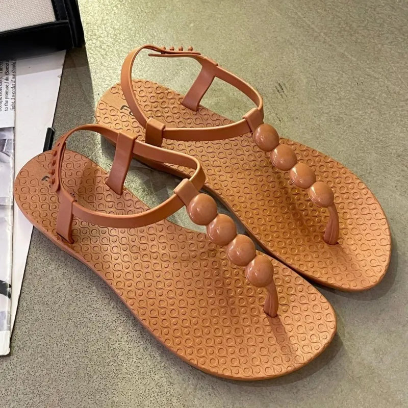 Shoes Women Sandals Summer Retro Sandals For Women Soft Women's Shoes Party Sandals Woman Casual Footwear Female Sandal Women