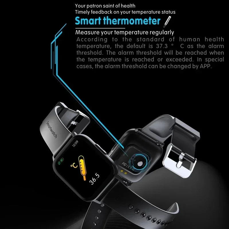 NNEOBA Smart Watch for Men and Women (Black)