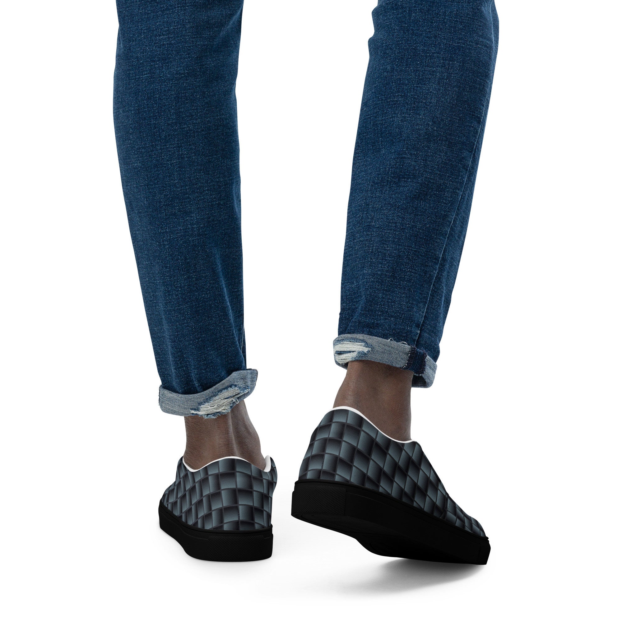 Carbon Men's slip-on canvas shoes